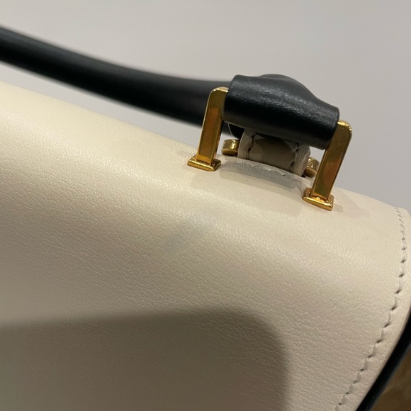 ICONIC☆Vintage Celine Trapeze - Tricolor Ivory Flap/Khaki/Black☆NWT - Picture 9 of 15